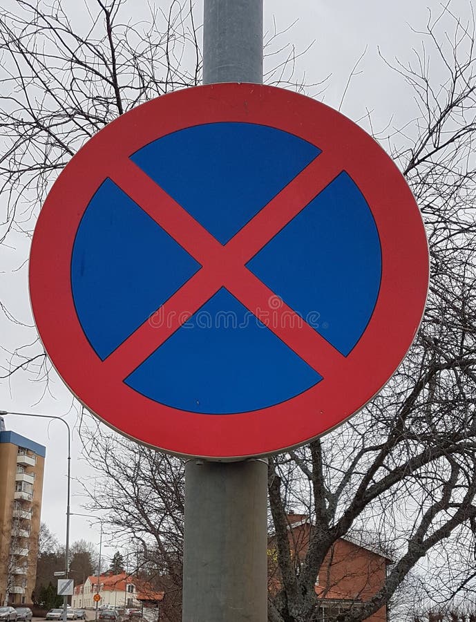 Swedish parking sign stock image. Image of symbol, street 6093227