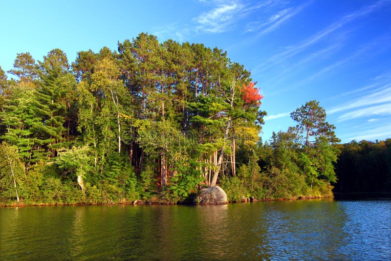Sweeney See Northwoods Wisconsin lizenzfreie stockbilder Sweeney See Northwoods Wisconsin lizenzfreie stockbilder