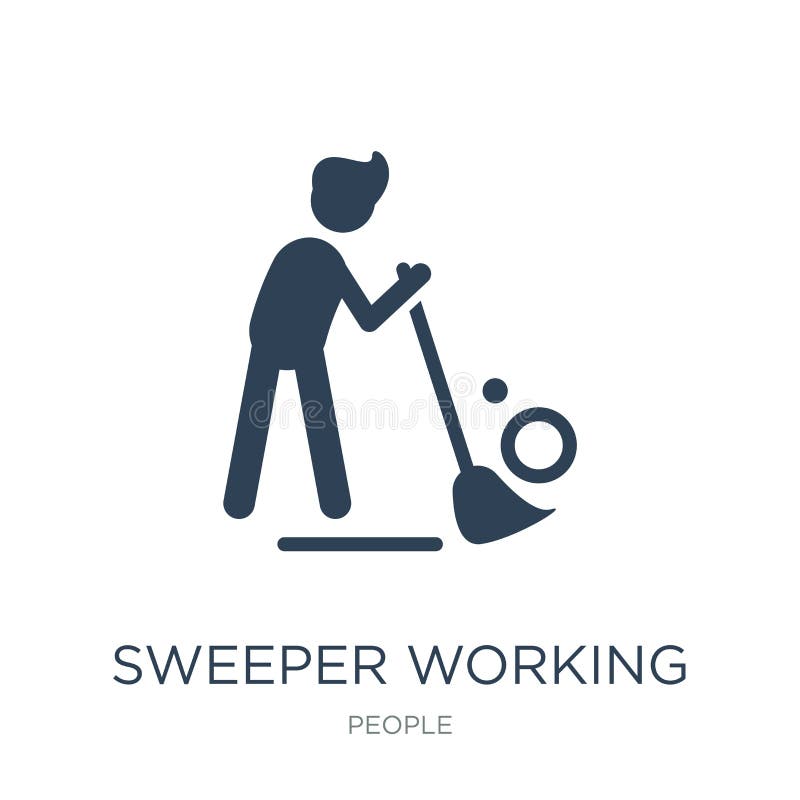 Sweeper Logo Design Cleaning and Maintenance Logo and Vector Template