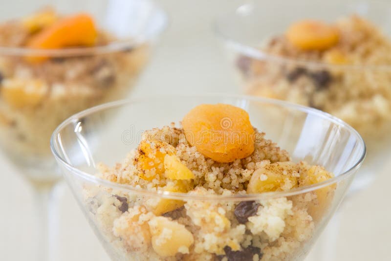 Sweet African Couscous stock image. Image of dessert 14097113