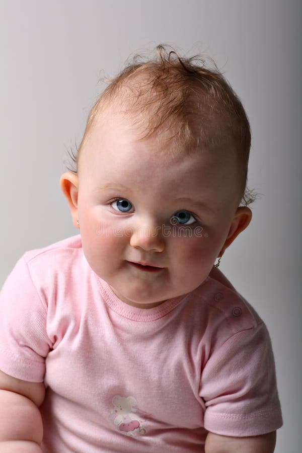 Sweet Baby Girl Smiling On Fine Art Portrait Stock Image Image Of