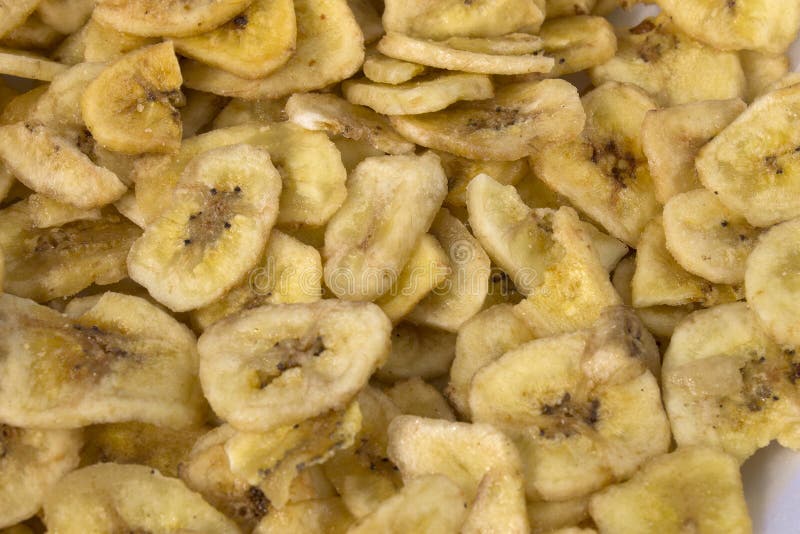 Sweet Banana Chips stock photo. Image of detail, slices 90576728