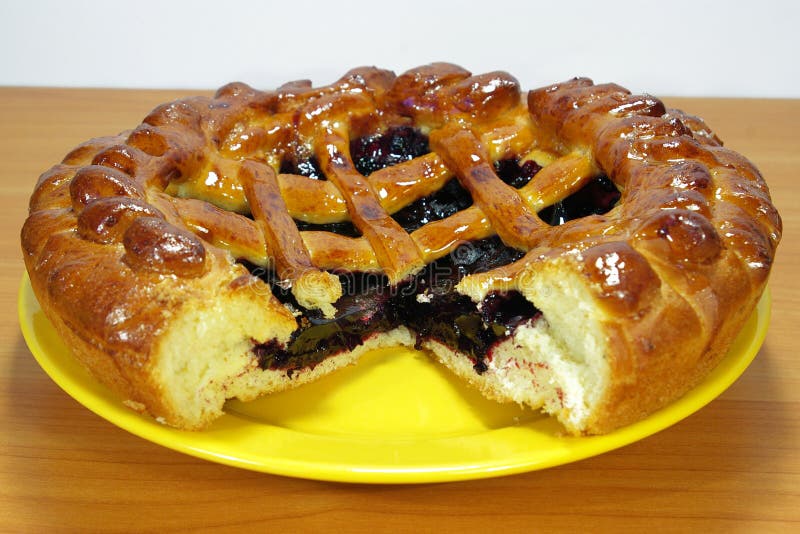 Sweet bilberry pie