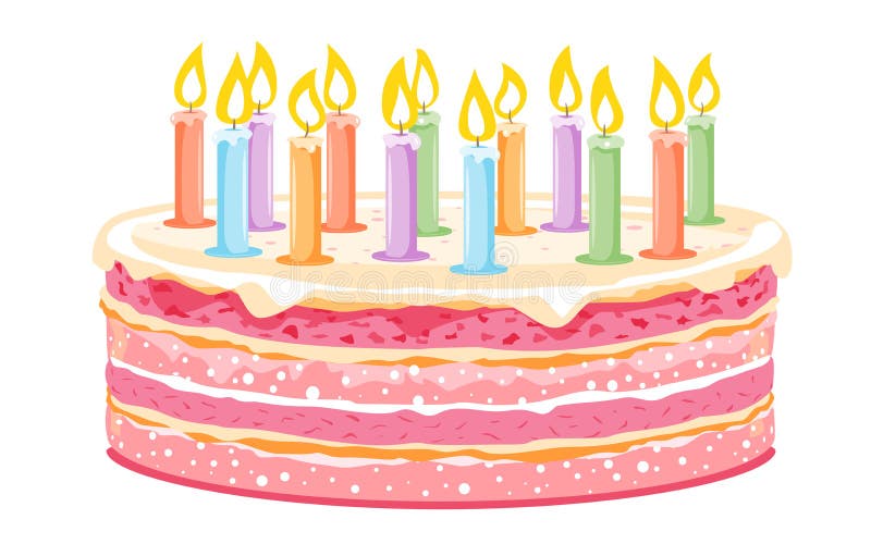 pics Birthday Cake With Many Candles Images dreamstime com