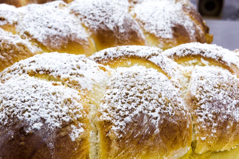 Sweet Brioche Bread with Jam Spread Stock Image Image of close