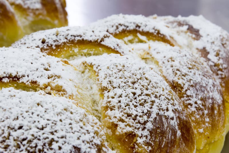 Sweet Brioche Bread with Jam Spread Stock Photo Image of cake
