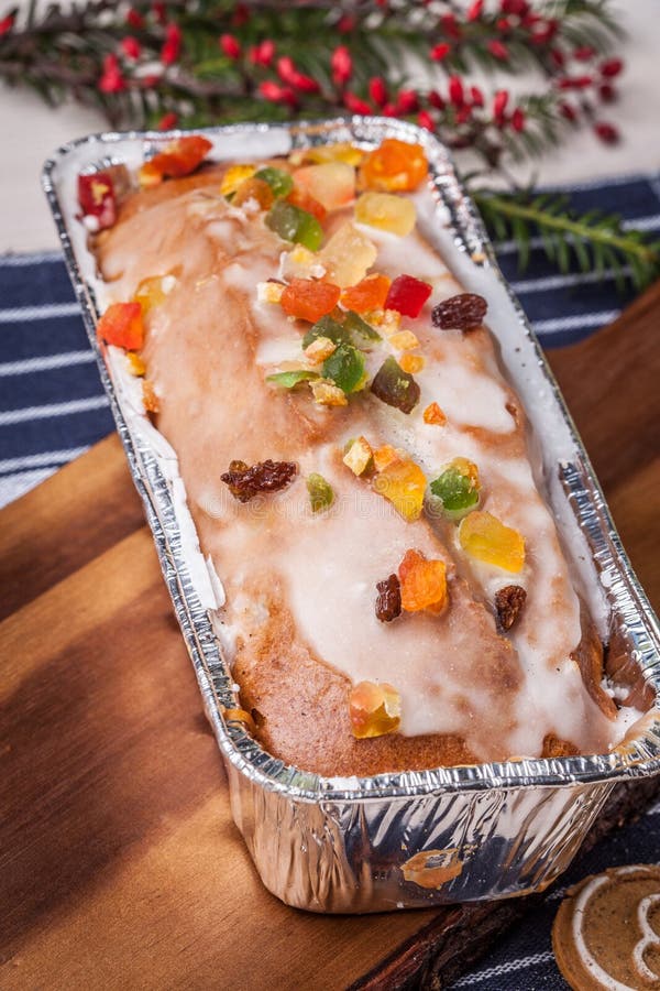 Sweet Cake with Candied Fruit. Stock Photo Image of fruit