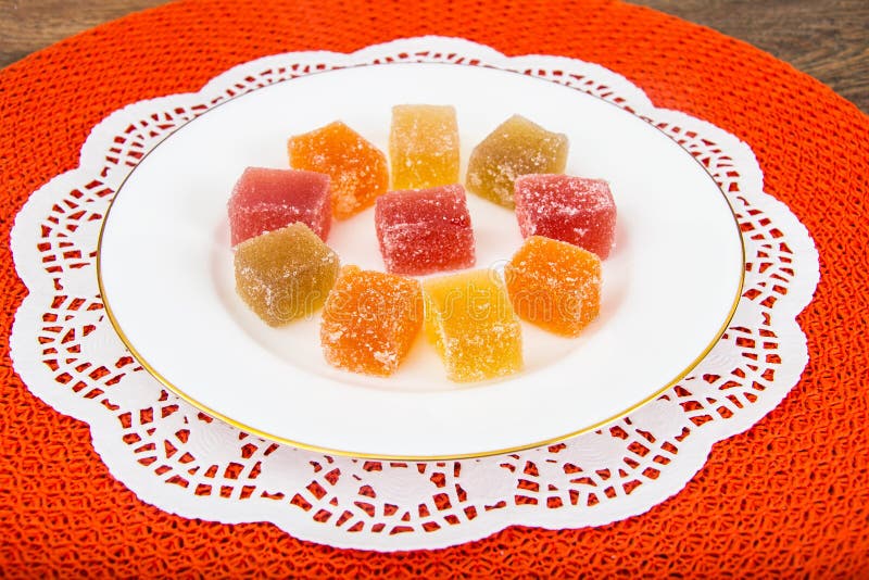 Sweet Candied Fruit Jelly
