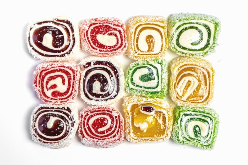 Sweet candy background. Colored candy on white background royalty free stock images Sweet candy background. Colored candy on white background royalty free stock images