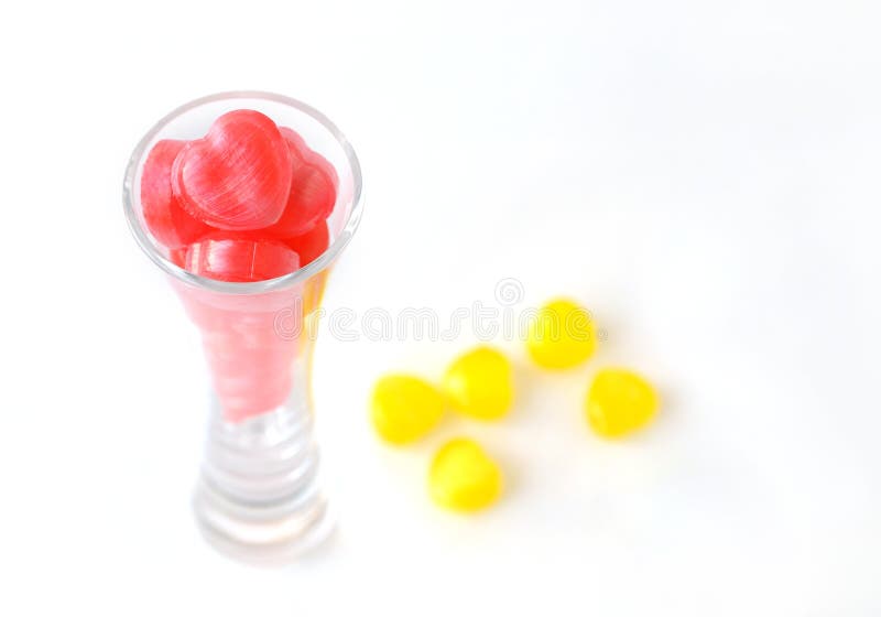 Sweet candy in a glass stock photo. Image of crystal 23436784