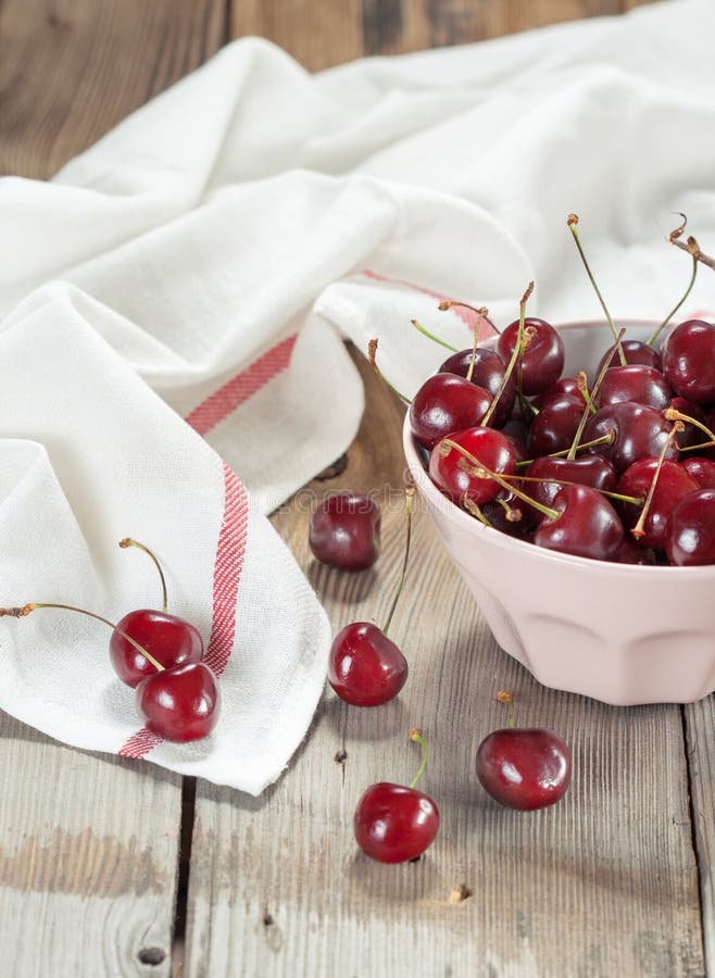 Sweet cherries stock photography