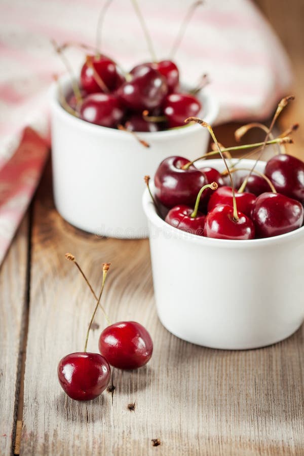Sweet cherries stock photography
