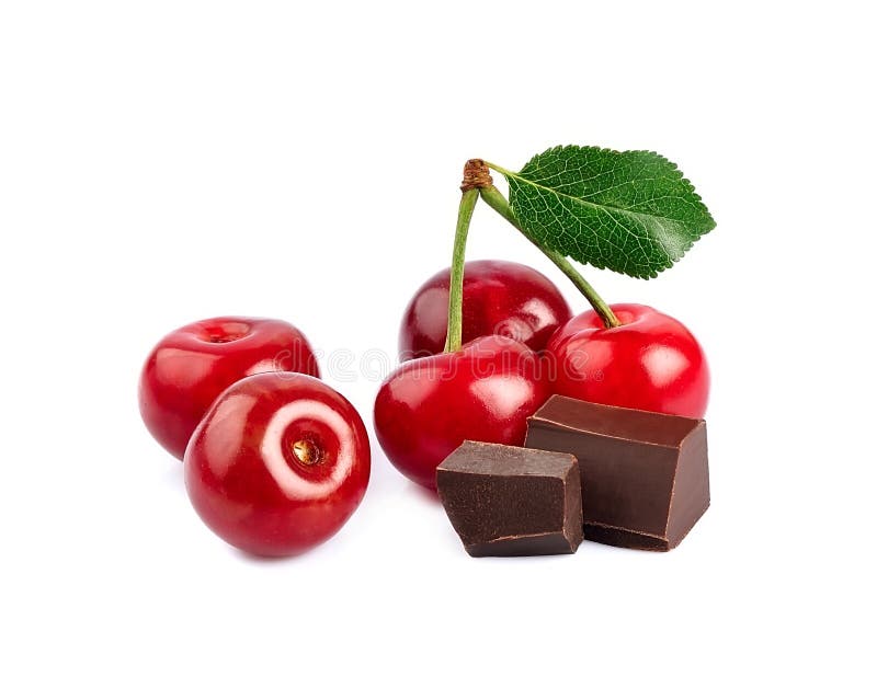 Sweet Cherry Berry with Chocolate Stock Photo Image of snack, closeup 206018308