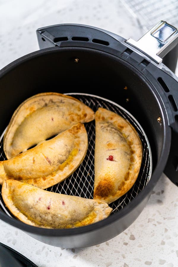 Sweet Cherry Empanadas in Air Fryer Stock Image Image of airfryer