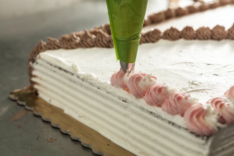 Sweet Chocolate Cake stock photo. Image of decorate, buttercream 69130824