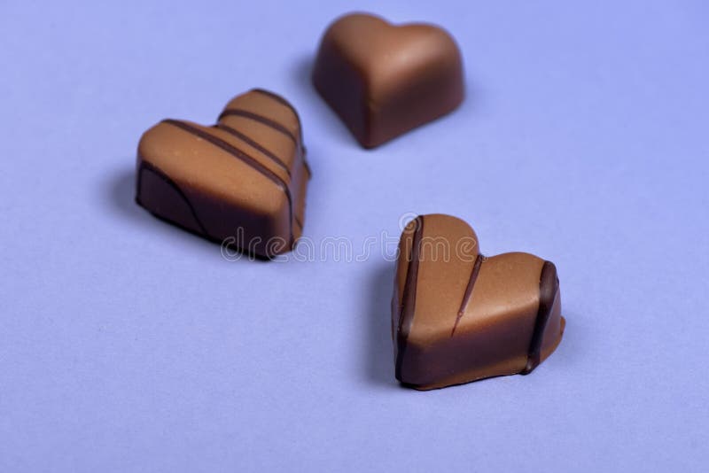 Sweet Chocolate Heart Shaped Candies Stock Image Image of food, shape
