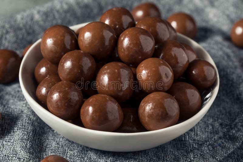 Sweet Chocolate Malted Milk Balls Stock Image Image of treat, milk