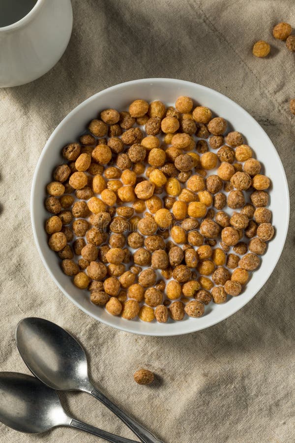 Sweet Chocolate Peanut Butter Breakfast Cereal Stock Photo Image of