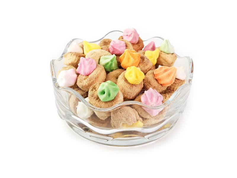 Sweet Colorful Ice Gem Cookies. Malaysia People Called it Biskut Butang ...