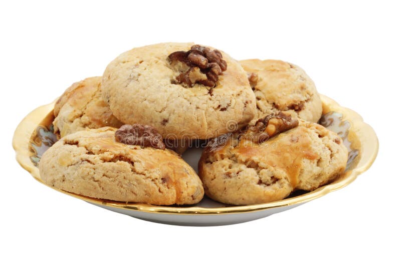 Sweet cookie with walnut