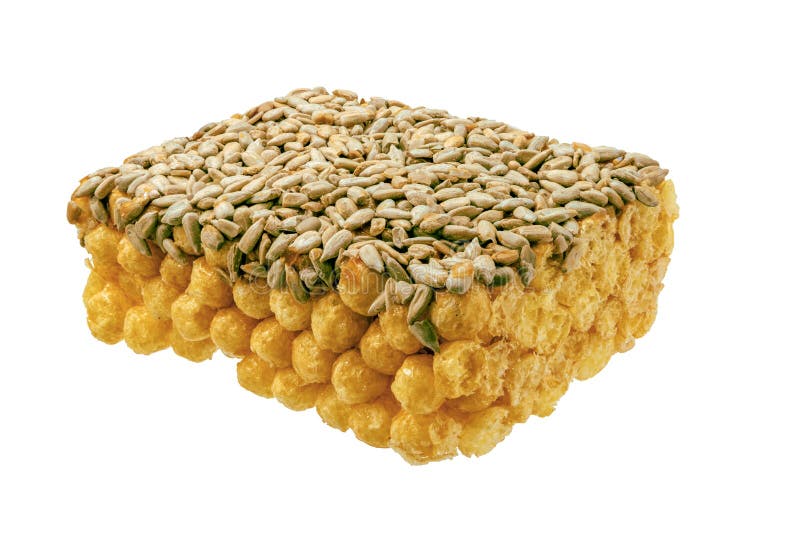 Sweet Corn Balls Chips with Sunflower Seeds Stock Photo Image of