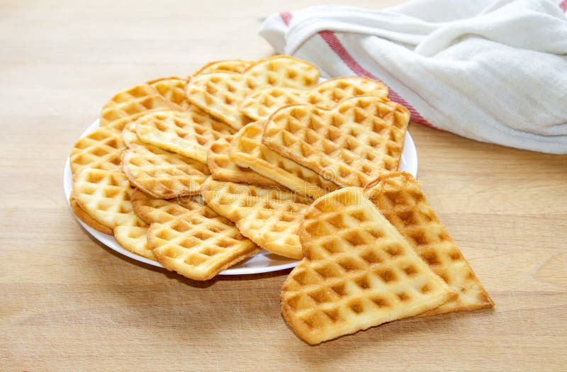 Sweet and Delicious Belgian Waffles Stock Photo Image of biscuit