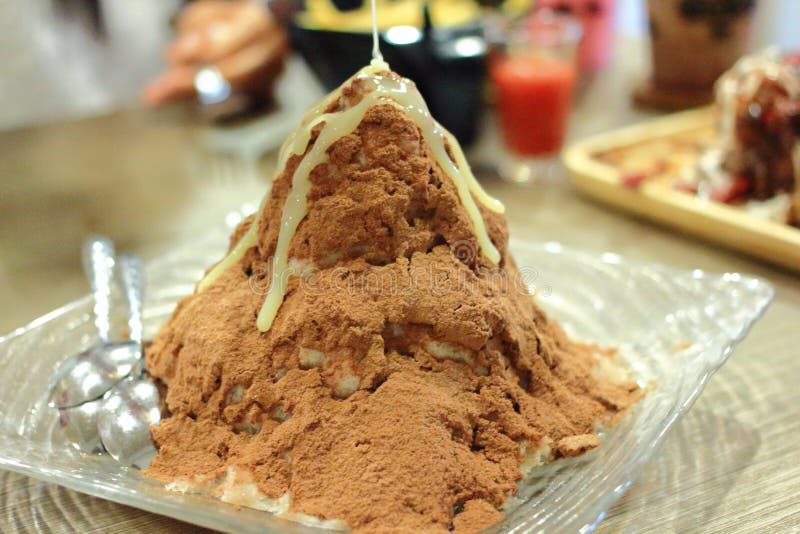 Sweet dessert with caramel stock image. Image of caramel 65815247