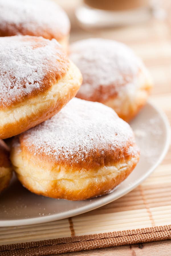 Sweet doughnuts stock photo