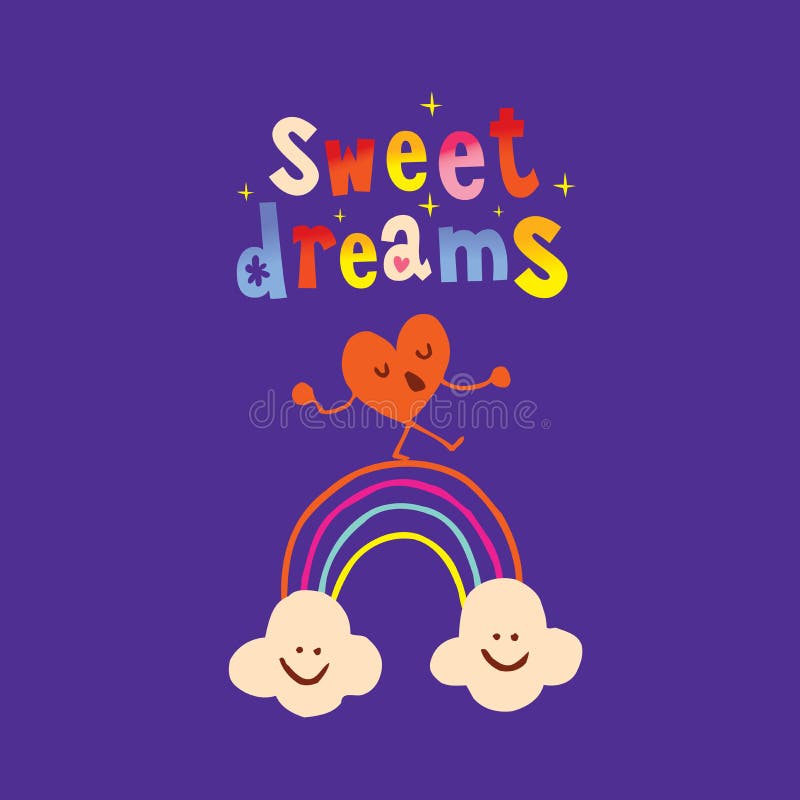 Sweet dreams stock vector. Illustration of slumber, retro 53484654