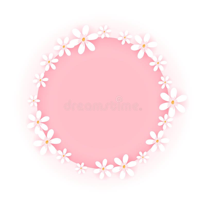 Bạn muốn tìm một hình nền đầy màu sắc với thiết kế độc đáo? Hãy xem một khung hoa trên nền trắng, với huy hiệu tròn hồng tuyệt đẹp. Bức ảnh này sẽ khiến bạn cảm thấy có tinh thần sáng tạo và phấn khích.