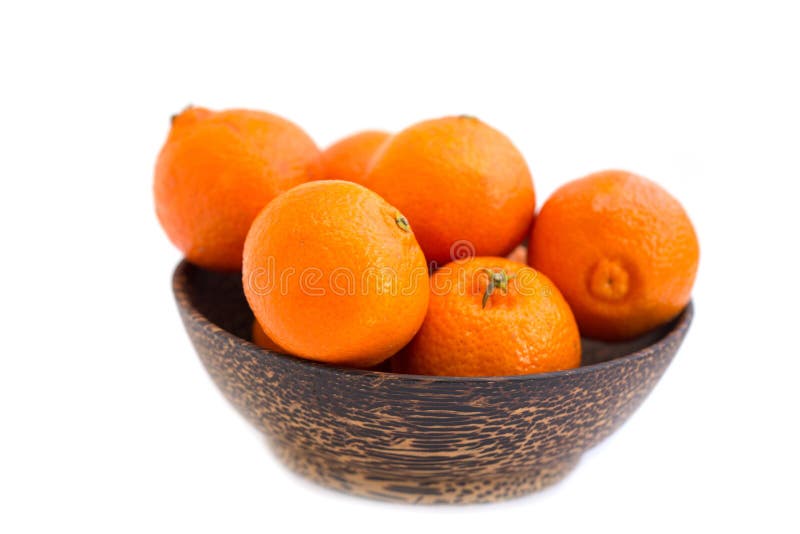 Sweet Fresh Mandarin in the Wood Bowl Stock Image Image of farmer, healthy 38979433