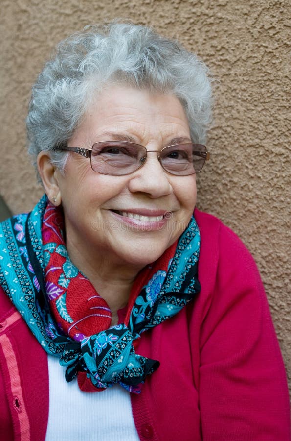 Sweet Grandma Smiles stock image. Image of gray, geriatric 8935313