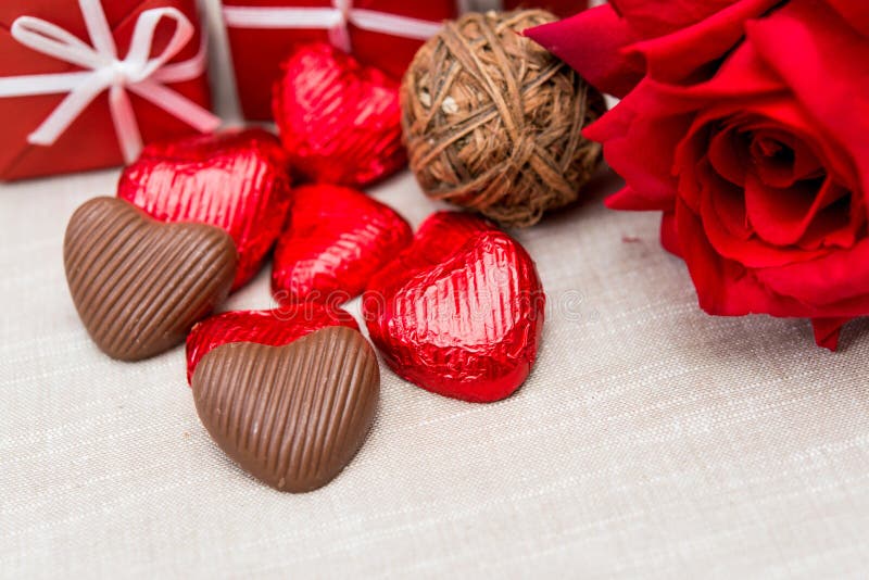 Sweet Heart Shaped Chocolates Candies Stock Image Image of sweet