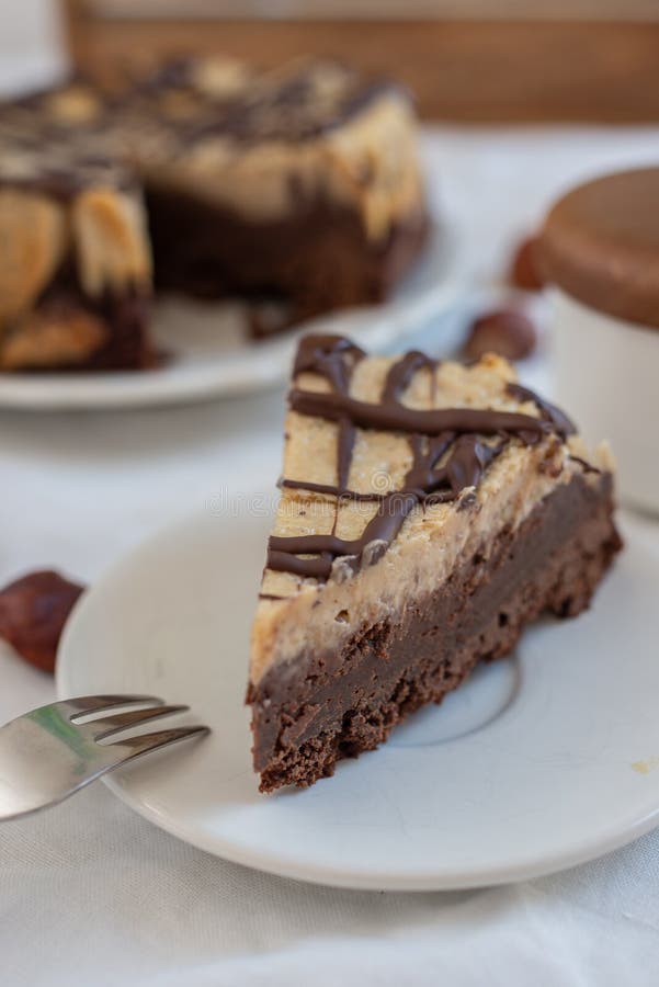 Sweet Home Made Chocolate Cake with Chestnut Stock Photo Image of