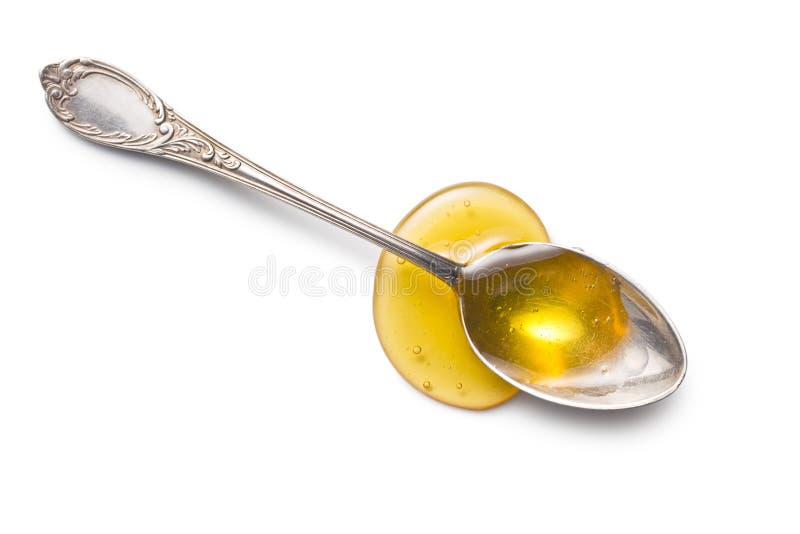Sweet Honey in Silver Spoon Stock Photo Image of nature, healthy