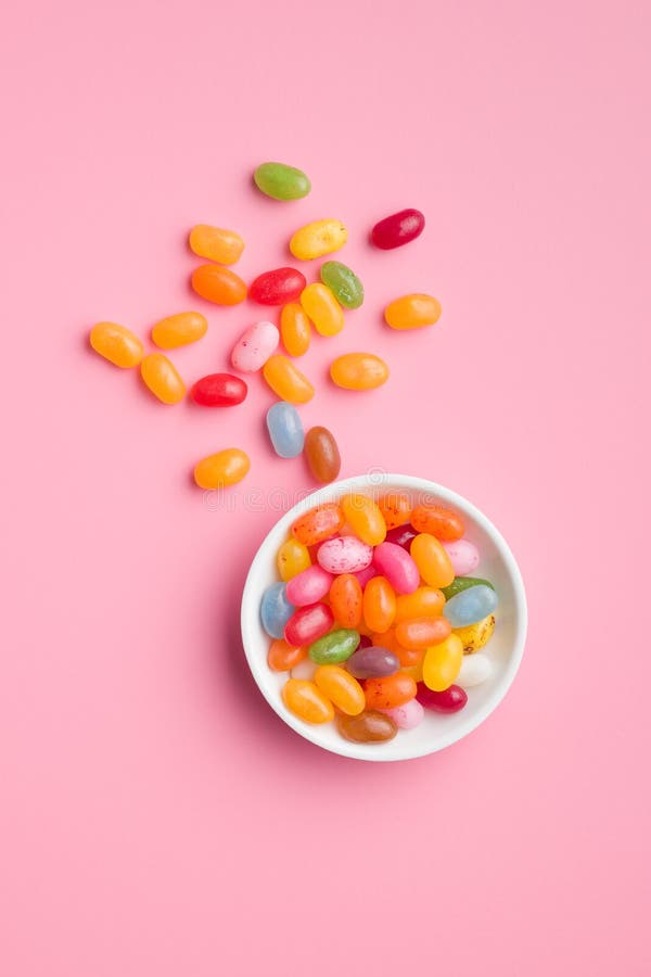 Jelly beans in glass jar stock photo. Image of bean, color 29875368