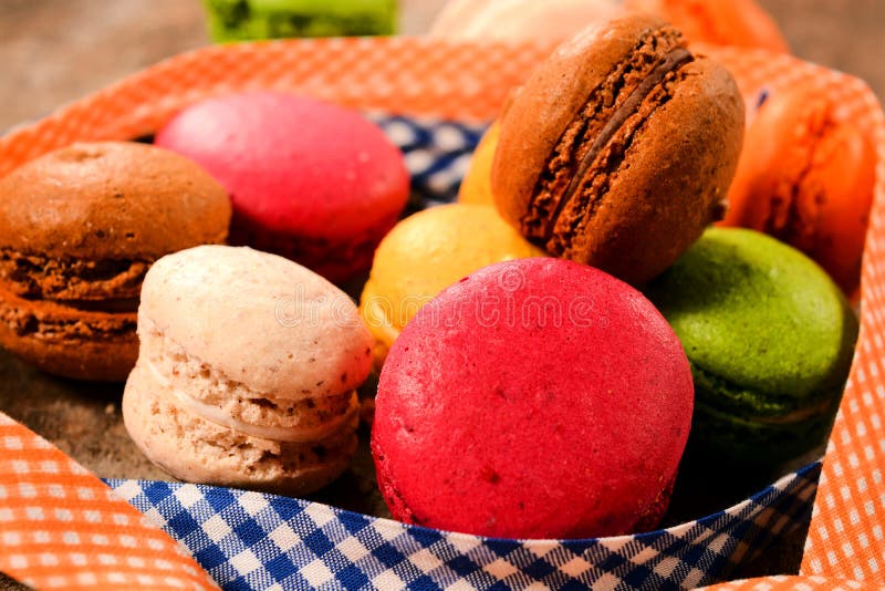 Tasty macaroni cookies stock photo. Image of pink, delicious - 38302830
