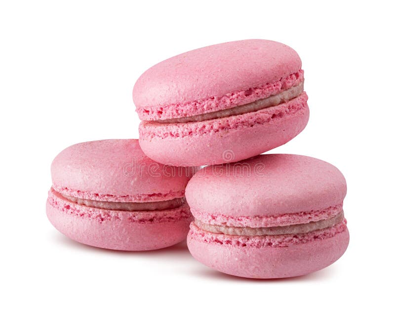 Sweet Macaroon Isolated on White Background with Clipping Path Stock ...