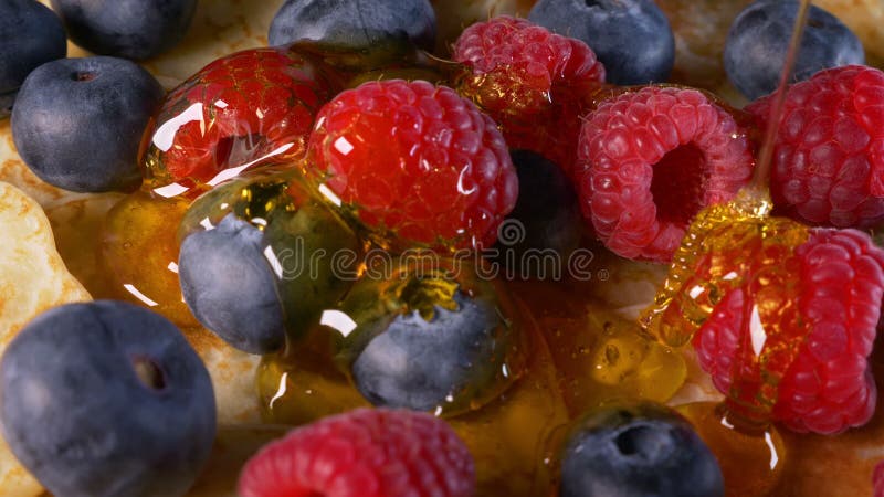 Sweet pancake with fresh fruit