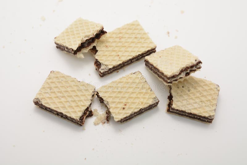 Wafer chocolate biscuits stock photo. Image of wafer 117661666