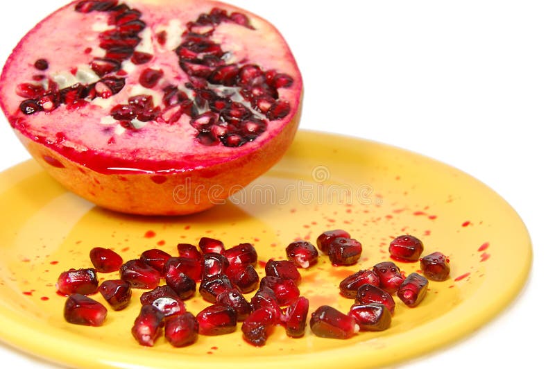 Sweet pomegranate stock image. Image of cutting, dessert