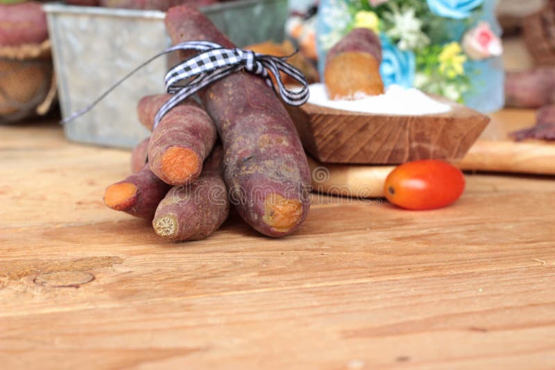 Sweet Potato Boiled with of Sugar Delicious. Stock Image Image of