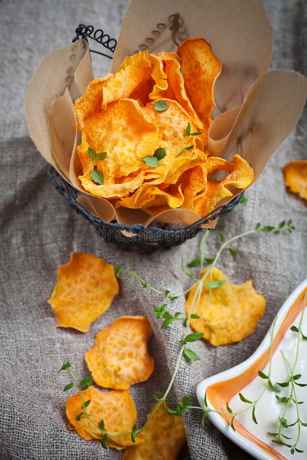 Sweet potato chips