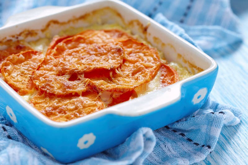 Sweet potato gratin stock image. Image of casserole, sweet 51438109