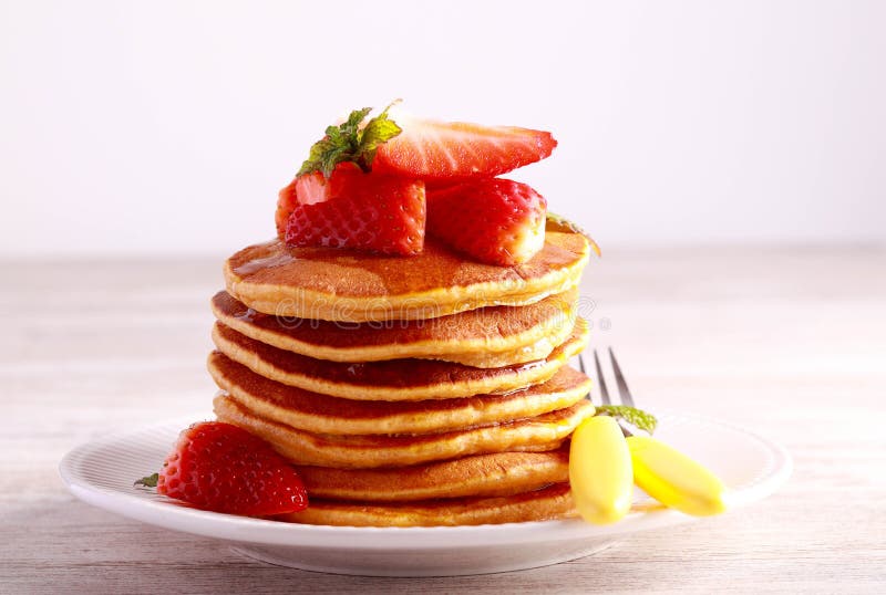 Sweet Potato Pancakes with Honey Stock Photo - Image of brunch ...