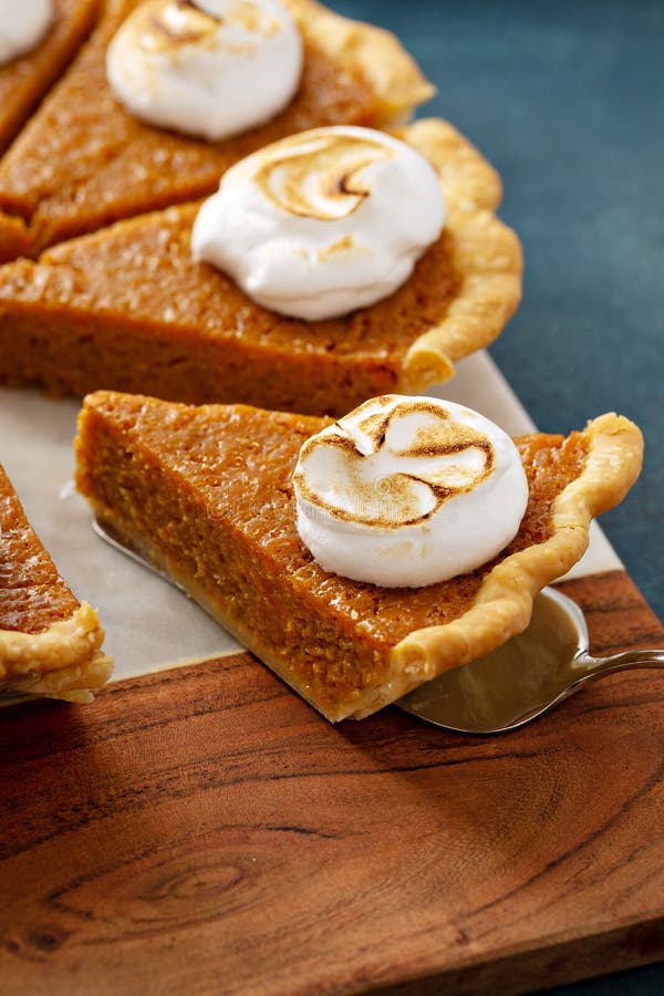 Sweet potato pie with marshmallow topping