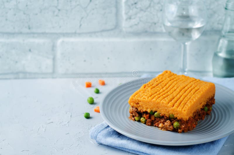 Sweet Potato Shepherd`s Pie Stock Photo - Image of potato, meal: 97558046