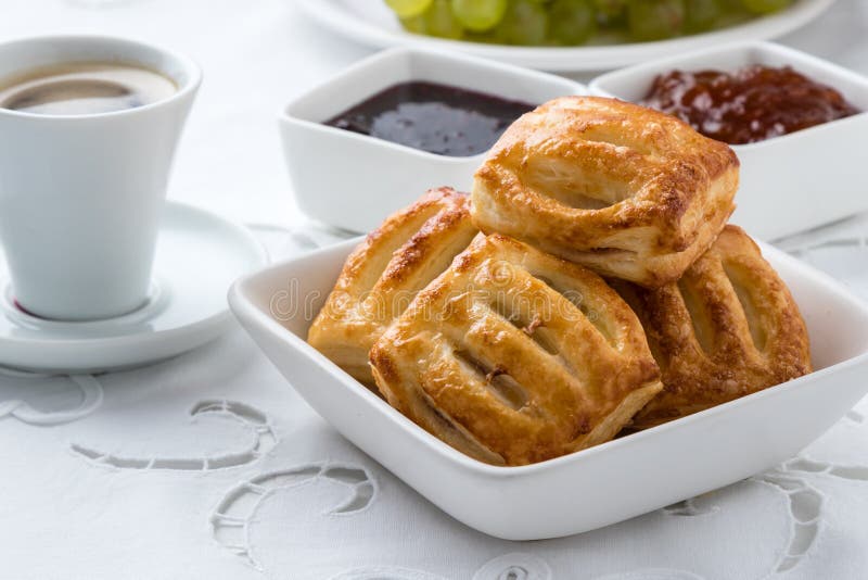 Sweet puff pastry snack stock image. Image of pastry 60939979