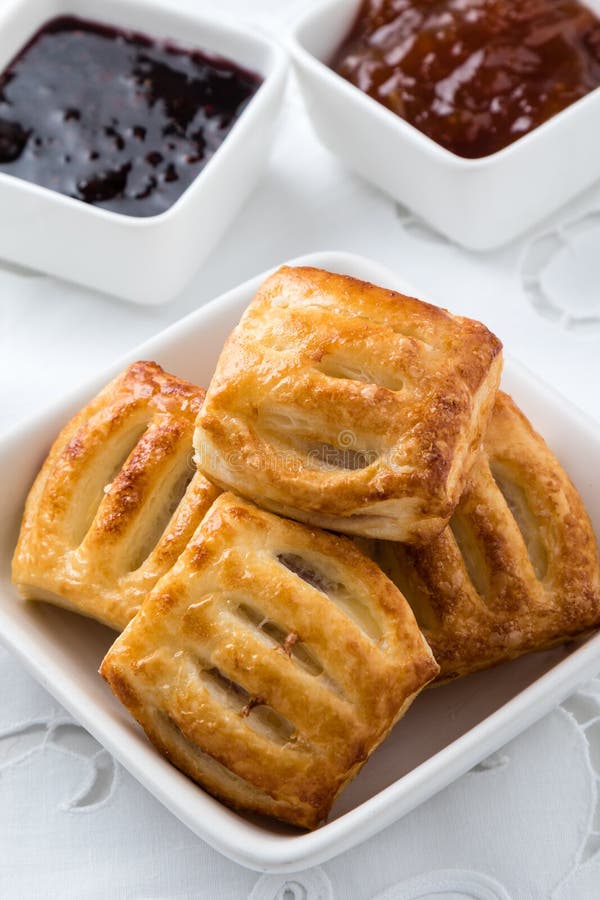 Sweet puff pastry snack stock image. Image of dough, bowl 60948009