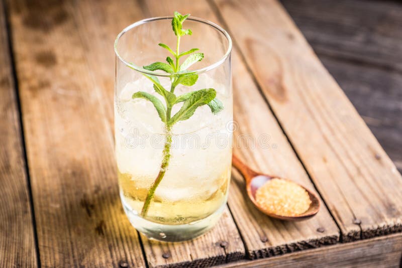Sweet Rum Based Cocktail with Mint Stock Photo Image of alcohol, menu 146256352